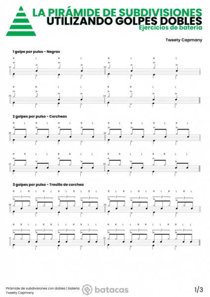 La pirámide de subdivisiones en golpes dobles con Tweety Capmany | El Bataconcepto