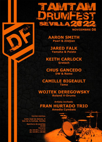 TamTam DrumFest 2022: Keith Karlock, Aaron Smith, Chus Gancedo y más