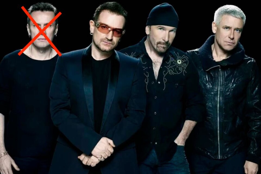 U2 sin Larry Mullen Jr.