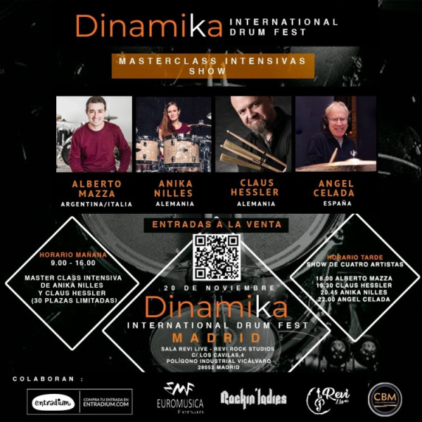 Dinamika International Drum Fest: Anika Nilles y Claus Hessler en Madrid