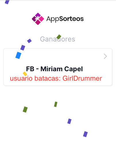 Ganadora del sorteo Sabian AAX CC4 16