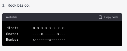 ChatGPT - partituras de batería