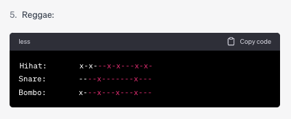 ChatGPT - partituras de batería