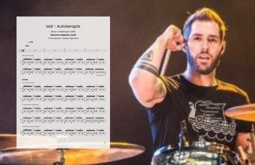 Cómo tocar Autoterapia de Izal en batería