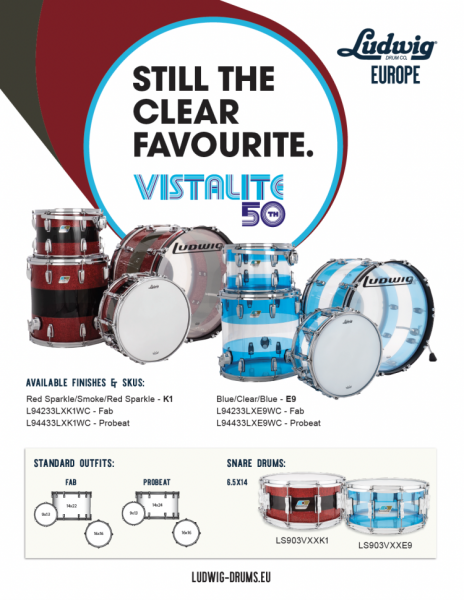 Ludwig Vistalite 50 aniversario