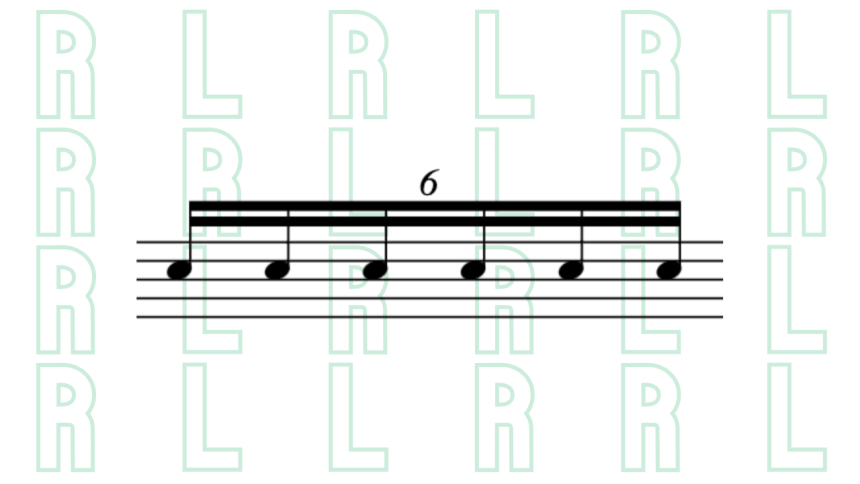 seisillo de semicorchea y stickings