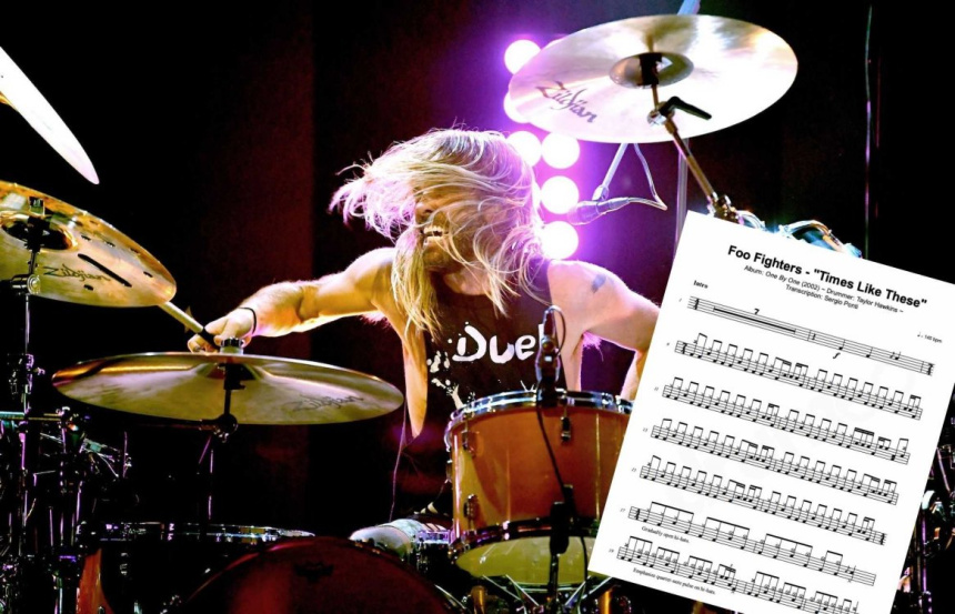 Más de 100 partituras de batería de canciones de Foo Fighters gratis
