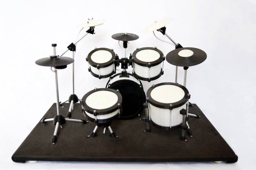 Mini3ddrum, una batería electrónica miniatura impresa en 3D