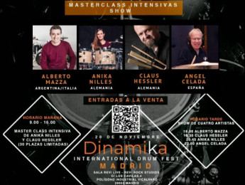 Dinamika International Drum Fest: Anika Nilles y Claus Hessler en Madrid