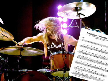 Más de 100 partituras de batería de canciones de Foo Fighters gratis