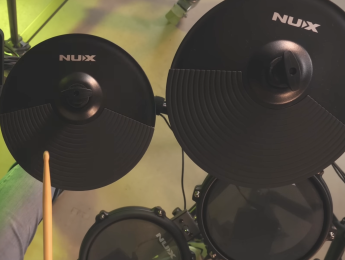 NUX DM-110: Kit de batería electrónica para principiantes controlada vía app